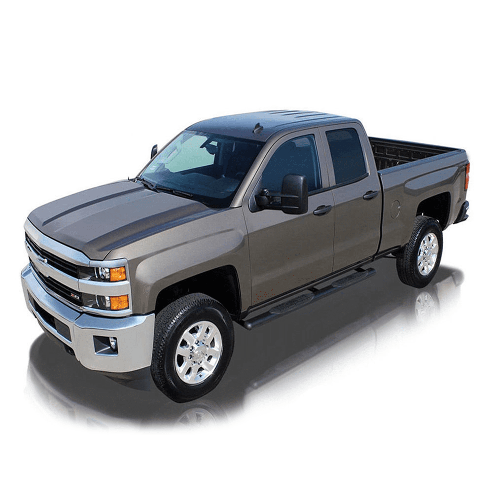 Ikon Motorsports Compatible with 07-21 Toyota Tundra Extended Cab 4" Oval Black Running Boards Side Step Nerf Bars