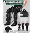 thumbnail image 3 of Lunix LX10 Full Leg Massager with Heat & Air Compression, Foot, Calf & Thigh Massage Boots, Adjustable Fit with Controller, Charcoal Black, 3 of 8