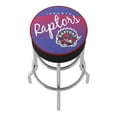 thumbnail image 5 of Trademark Gameroom Toronto Raptors Hardwood Classics Bar Stool with Padded Seat, 5 of 5