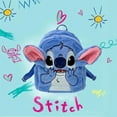 thumbnail image 2 of Stitch Backpack Plush Backpack Cute Mini Furry Backpack Cartoon Small Backpack Anime Blue Simple Modern Bag Backpack Gift, 2 of 5