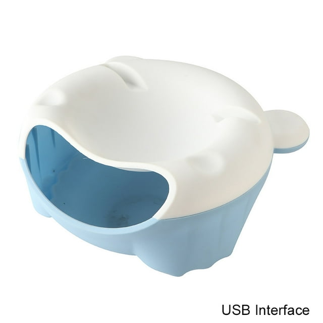 Automatic Cat Fountain LED Filtering Silent Pet Drinking Dispenser Cat Food Bowl