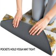 thumbnail image 3 of White Sunflower Pattern Hot Yoga Mat Towel Non Slip for Hot Yoga - Quick-Drying Yoga Mat Cover with 4 Corner Pockets with Travel Bag - Hot Yoga Towel Non Slip 74"x26", 3 of 6