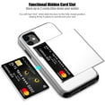 thumbnail image 2 of for iPhone 11 Case with Card Holder Heavy Duty Protective Dual Layer Shockproof Hidden Card Slot Slim Wallet Case for iPhone 11 for Men&Women(White), 2 of 14