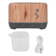 thumbnail image 1 of Humidificador de aroma de llama de 200 ml, difusor de aceites esenciales huecos con alimentación USB y luz de llama para el hogar y la oficina, 100-240 V, 1 of 14
