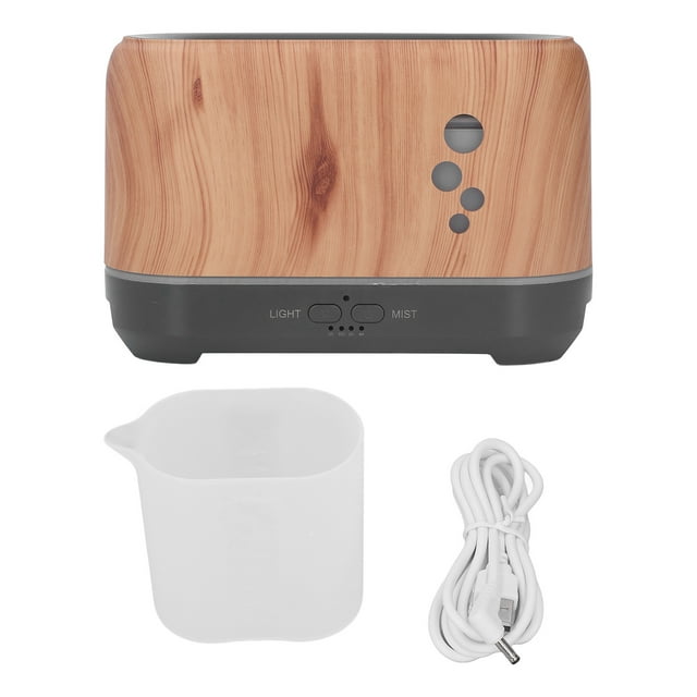 Humidificador de aroma de llama de 200 ml, difusor de aceites esenciales huecos con alimentación USB y luz de llama para el hogar y la oficina, 100-240 V