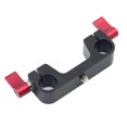 thumbnail image 1 of SUTENGDA 15mm Pipe Clamp for Camera Rods Standard 1/4” Screw  Matte Black Finish  Adjustable Thumb Screw, 1 of 8
