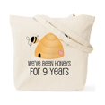 thumbnail image 2 of CafePress - 9Th Anniversary Honey Tote Bag - Unisex Canvas Tote Bag, Beige, 1-Piece, 2 of 8