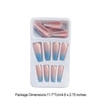 thumbnail image 3 of Jumpingount 1 Juego de prensa de punta francesa en las uñas, extensión de gradiente, envolturas de puntas de uñas extralargas, regalos de cobertura Type3 NO3 Jumpingount  CE011628-20, 3 of 6