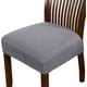 thumbnail image 1 of Funda para silla de comedor, 2 piezas, funda elástica de licra para mesa de comedor y funda para silla (gris), 1 of 5