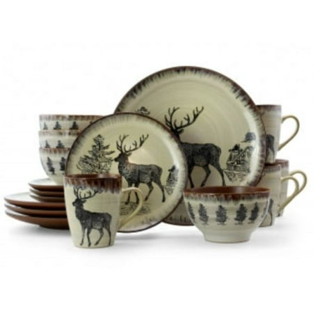 

CLFHome Elama Majestic 16 Piece Luxurious Stoneware Dinnerware Set