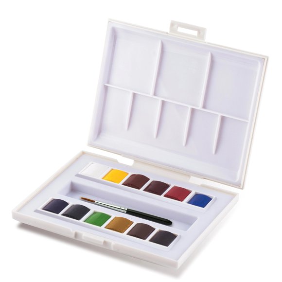 Set de acuarela SENNELIER La Petite Aquarelle de 12 medias pastillas