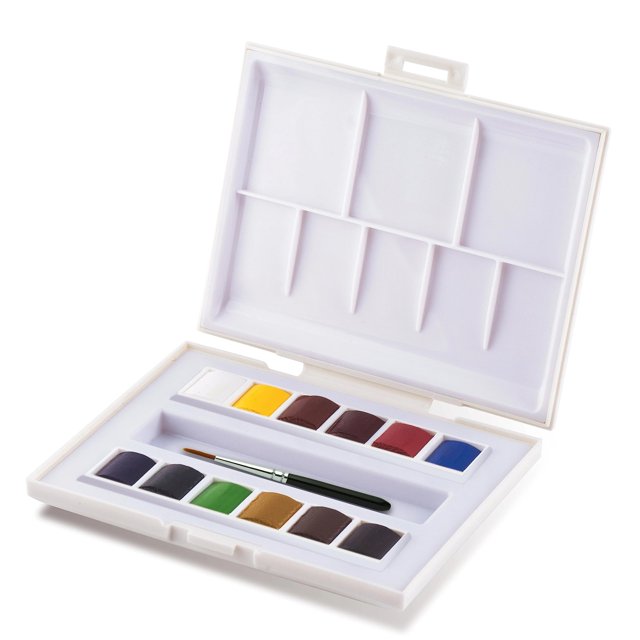 Set de acuarela SENNELIER La Petite Aquarelle de 12 medias pastillas