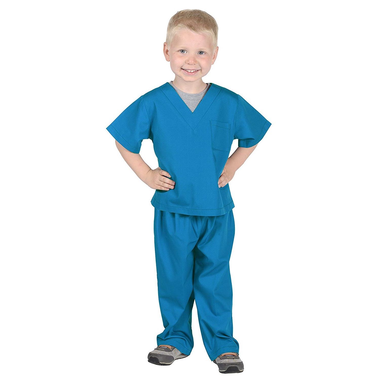 Jr Doctor Scrubs Child Costume Blue Medium