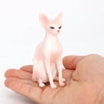thumbnail image 2 of Estatuilla de animales gato CUTICAT Adorno de gato sin cabellero, 2 of 6