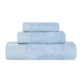 thumbnail image 3 of Superior Rayon from Bamboo Soft Modern 3-Piece Towel Set, Light Blue, 3 of 13