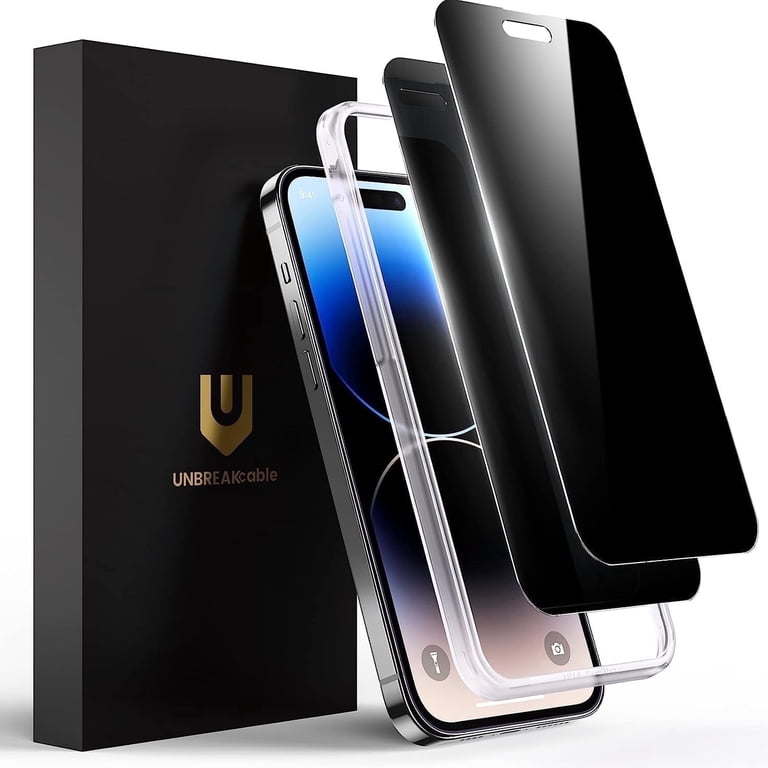 Privacy Screen Protector for iPhone 14 Pro Tempered Glass 2-Pack photo 1