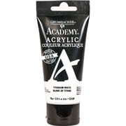 (2 pack) Grumbacher Academy Acrylic Paint 75ml Tube - Titanium White