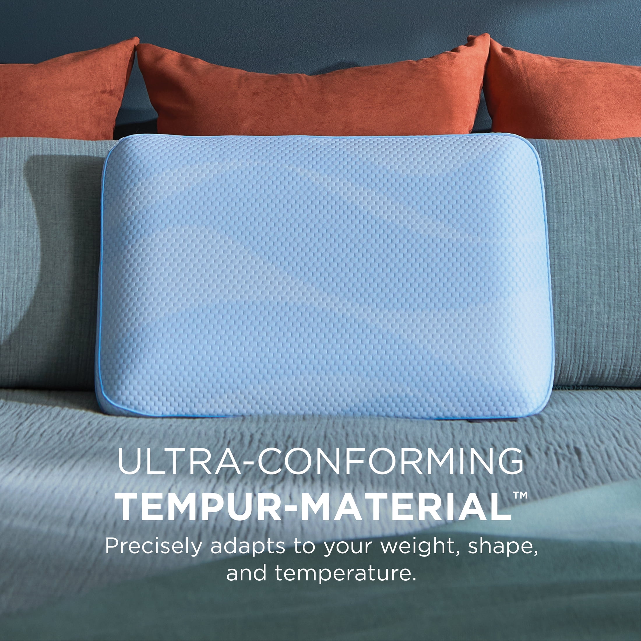 Tempur-Pedic All-Night Support Bed Pillow and Cooling, Pain-Relieving Support, Standard/Queen, Adult