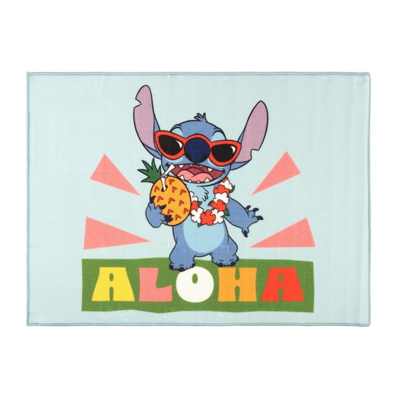 Stitch Disney Licence Kids Low Pile, Accent Rug 39x54, Ideal for bedroom and Play area