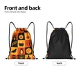 thumbnail image 5 of Bingfone Halloween Banner Symbols Drawstrings Backpacks Bags For Men Women Gym Drawstrings Bag, 5 of 9