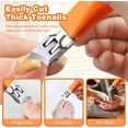 thumbnail image 4 of Wide Opening Anti-Splash Slanted Nail Clipper, 2026 Slanted Nail Clippers, Curved Toenail Clippers for Thick Toenails, Ingrown Nail Clippers Wide Clippers for Women Men, 4 of 8