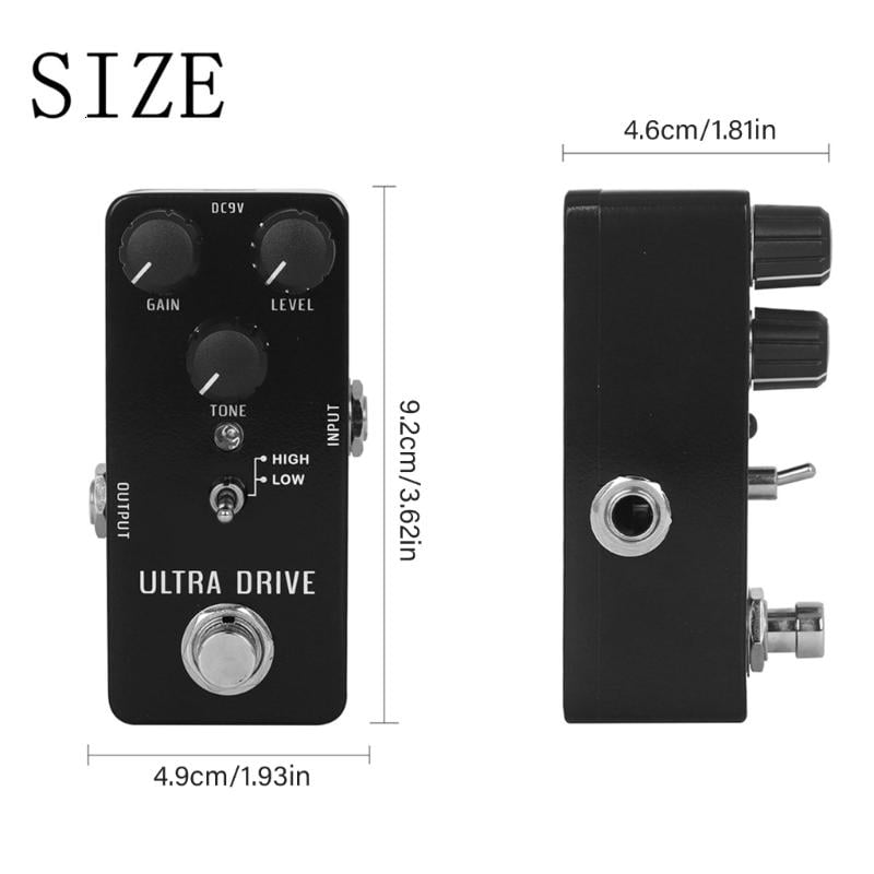 CEORPER Overdrive Pedal Guitar Effects Metal Texture Suitable for Live Performances