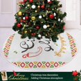 thumbnail image 6 of FMSHPON Mexico Cactus Chili Xmas Christmas Tree Skirt Stand Mat for Holiday Party Decoration Indoor Outdoor 48 inches, 6 of 6