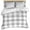 Gray, variant on Navy Blue Check Duvet Cover Set, Farmhouse Buffalo Plaid Blue Soft Duvet Cover Full Size Bedding Set 4 Pieces, 1 Quiltcover and 2 Pillowcases with Zipper, 1 Bed Sheet for All Seasons
