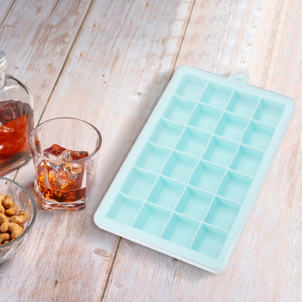 Fiudx Herramienta para Fabricar Hielo, Molde Suave Al Tacto para Cubitos de Hielo, Rejilla de Hielo a Prueba de Fugas, Solución para Enfriar Bebidas, Uso En Domésticos, Diseño de Fácil Limpieza