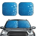 thumbnail image 2 of Fotbe Blue Christmas 2-Piece Car Windshield Sun Shade | Sun Blocker for Car Windshield | Foldable Automotive Interior Accessories for Sun Protection-Small, 2 of 7