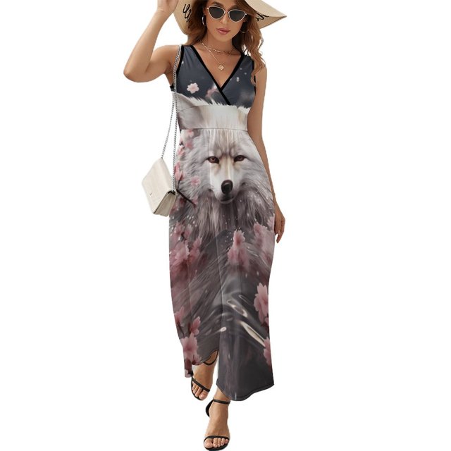 Vestido De Noche De Lujo Sin Mangas Para Mujer, Fox Vestido De Fiesta