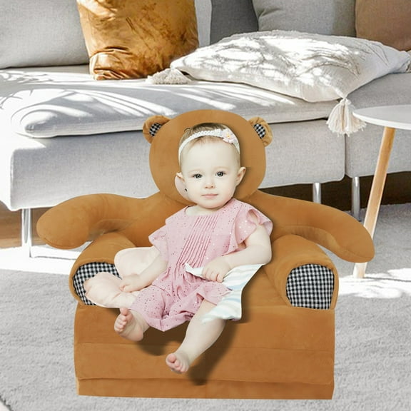 Cozy Cartoon Kids Sofa Foldable Chair for Baby Girls & Boys Perfect Lazy Lounger Seat for Playrooms & Bedrooms!