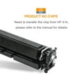 thumbnail image 4 of Compatible Toner Cartridge (NO Chip) Replacement for HP 414A W2020A W2021A W2022A W2023A 414X W2020X for MFP M479fdw M479dn M454dw M454dn M454 M479dw Printer Ink (4 Pack), 4 of 7