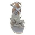 thumbnail image 5 of Badgley Mischka Girls Flat Sandals. (Little Kids  Big Kids), Silver, 11, 5 of 7
