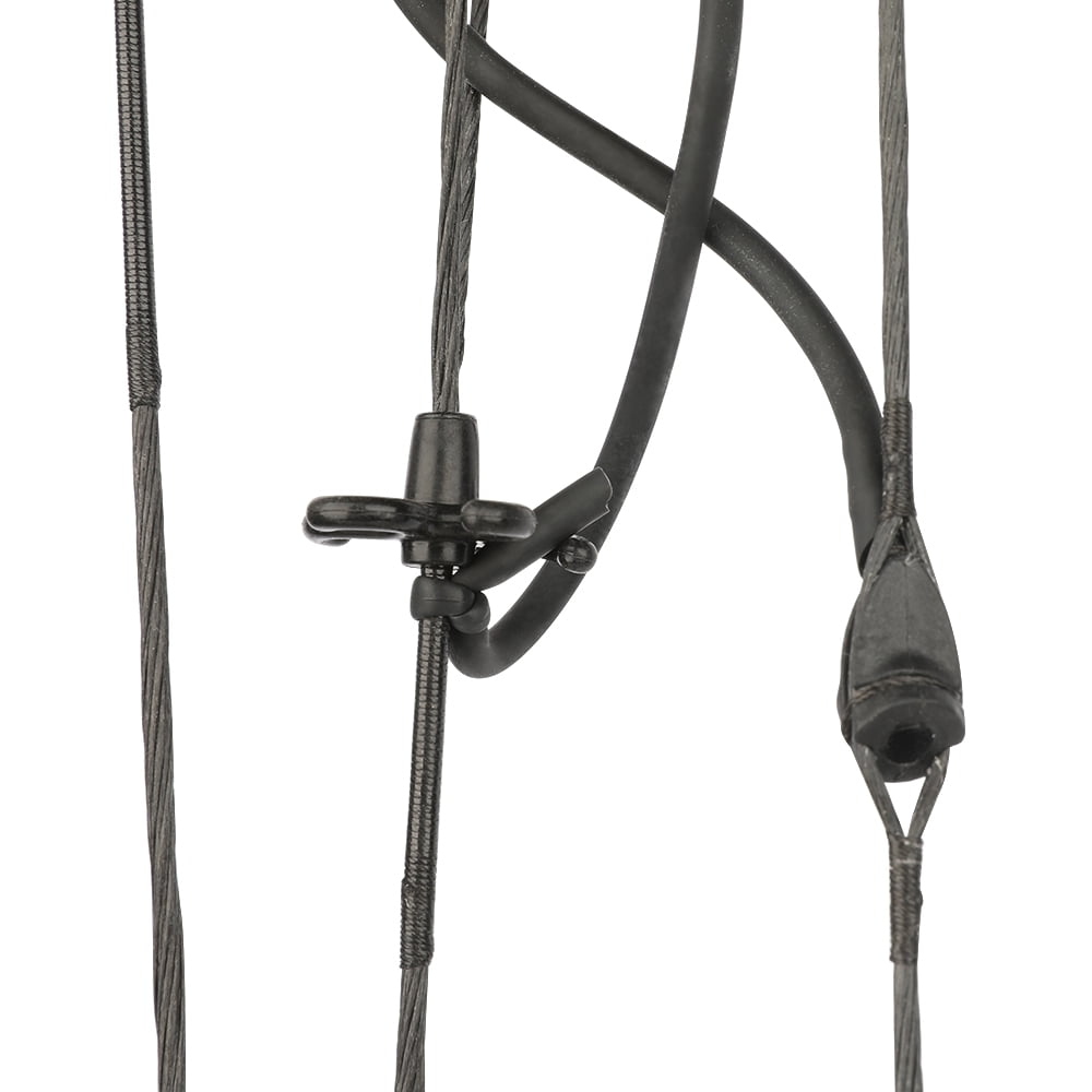 Adult Compound Bow, Adjustable 30-70 lbs Draw Weight, 23.5"-31" Draw Length, 30.5" Axle-to-Axle, 75% Let-Off, Aluminum Alloy Riser, Fiberglass Limbs, Black/Camouflage