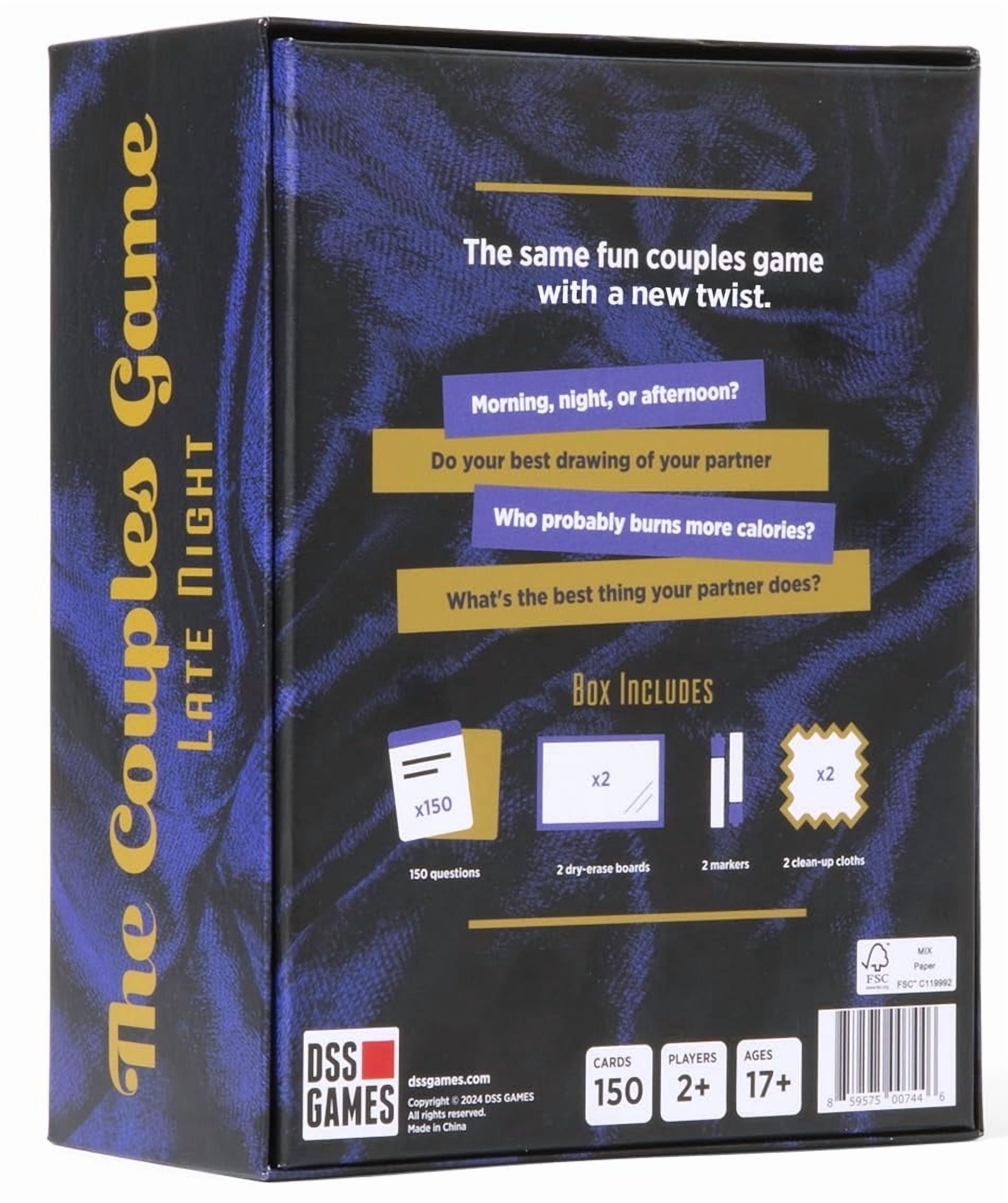 The Couples Game Late Night [A Party Game to Play with Your Partner]