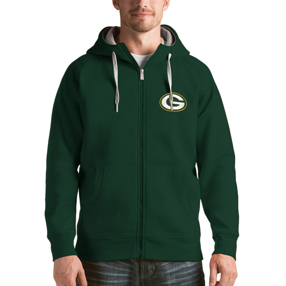 Green Bay Packers Antigua Victory Full-Zip Hoodie - Green - Walmart.com - Walmart.com