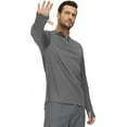 thumbnail image 6 of Tyhengta Mens UPF 50+ Long Sleeve T-Shirts Sun Protection Hooded Fishing Hiking Rash Guard Swim Quick Dry Lightweight Shirts Charcoal Grey M, 6 of 7