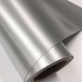 thumbnail image 3 of Adhesivo de vinilo de aluminio cepillado metalizado plateado de primera calidad para envolver el coche, cromado mate, 50 cm x 200/300 cm, 3 of 5