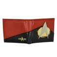 thumbnail image 3 of Star Trek The Next Generation Metal Command Badge Bi-Fold Wallet with ID Window Card Slots and Bill Sleeve, 3 of 5