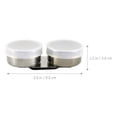 thumbnail image 3 of Miangastore 2pcs Oil Color Mixing Cups Color Mixing Pot Pen Brush Washing Pot with Lids, 3 of 8