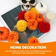 thumbnail image 5 of Ayieyill 40 Pcs Faux Marigold Flower Heads Halloween Day of the Dead Gift Decoration Mexican Cinco de Mayo Dia De Los Muertos Decor Wedding Party Diwali Home Decor ( Colorful ), 5 of 7