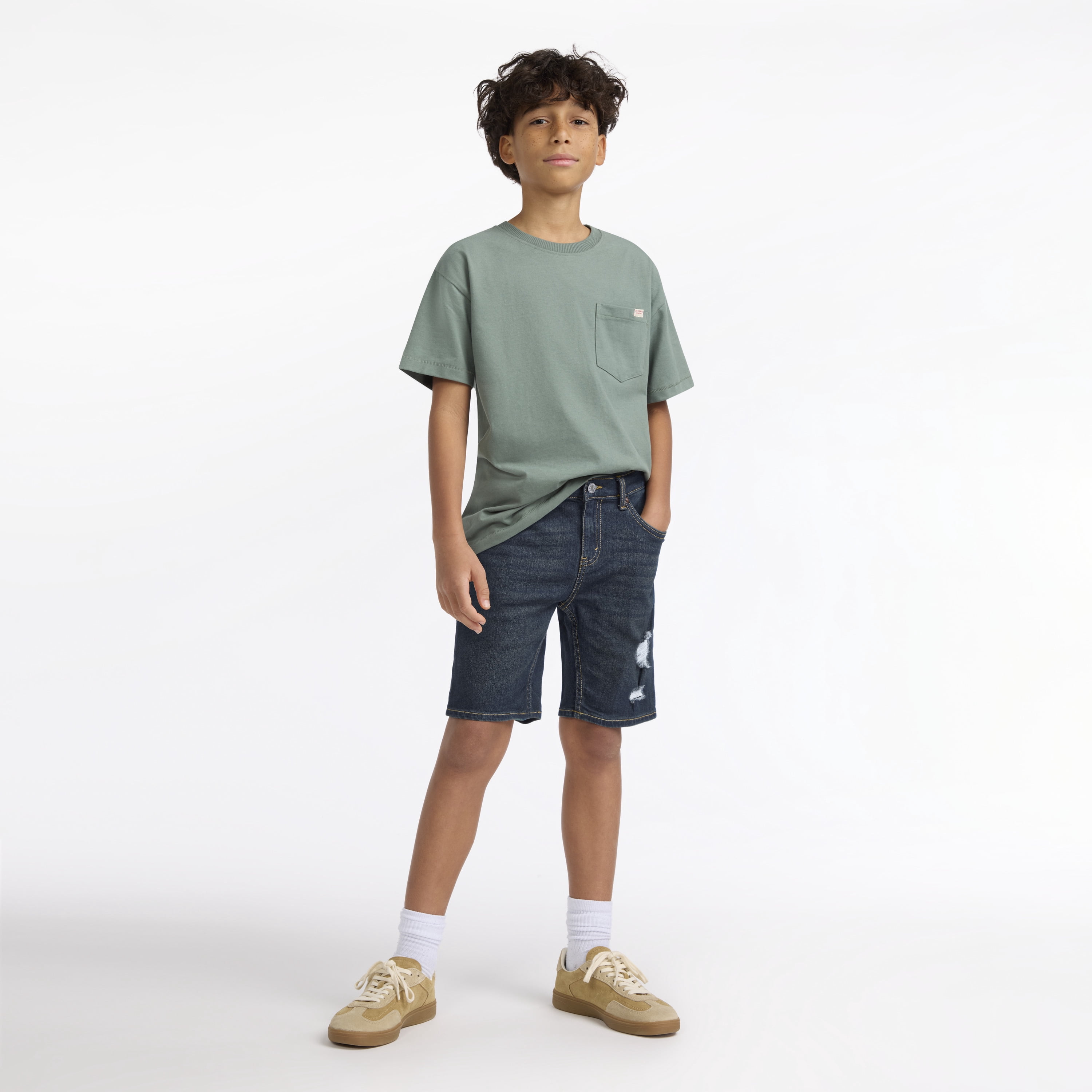 Levi Strauss Signature Boys Slim Fit Denim Shorts, Sizes 4-18
