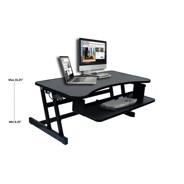 Rocelco 37 5 Deluxe Height Adjustable Standing Desk Converter