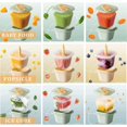 thumbnail image 4 of A set of 6 ice cream DIY molds Suitable for homemade frozen snacks (matcha color), 4 of 4