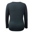 thumbnail image 2 of Playera George Talla 42 Cuello Redondo Manga Larga Corte Plus Negro, 2 of 4