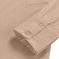 thumbnail image 5 of SRZYMJ Women's Casual Shirt Dress Collar V Neck Button Down Loose Long Sleeve Mini Dresses, 5 of 6