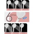 thumbnail image 3 of 8 Inch All Metal Rainfall Shower Head with Handheld Showerhead Combo - 11 Inch Extension Arm, 6-Setting High Pressure Shower Head with Hose & Shower Holder, Brushed Nickel, 3 of 7