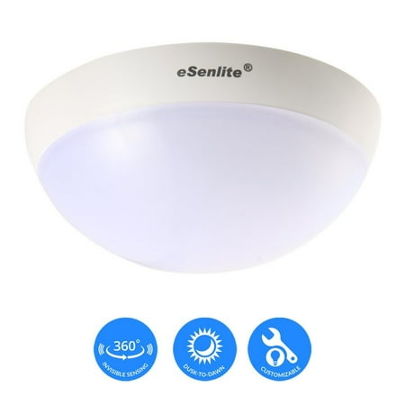 Step Light Fixture Surface Mount - Ceiling Wall Surface Mount Radar/Doppler Motion Activated LED mini Light Fixture, up to 900lm for Residential Commercial and Industrial Lighting Applications By eSenlite
