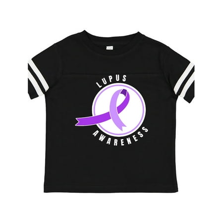 

Inktastic Lupus Awareness with Purple Ribbon Circle Gift Toddler Boy or Toddler Girl T-Shirt